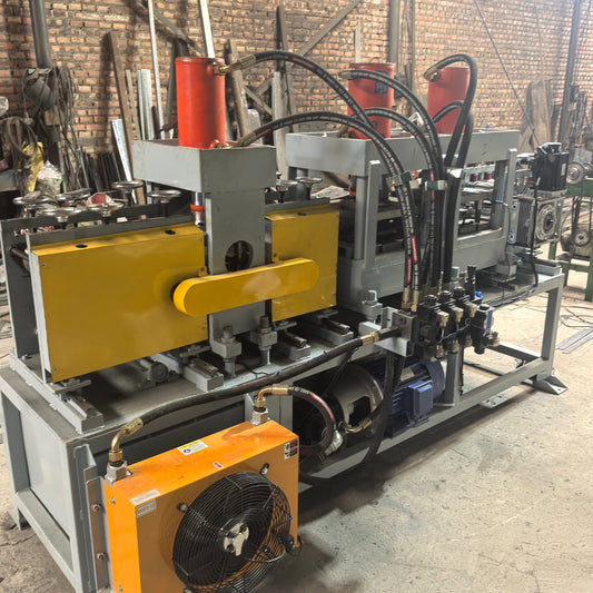 Steel Grating Bar Punching Machine Ready For Loading