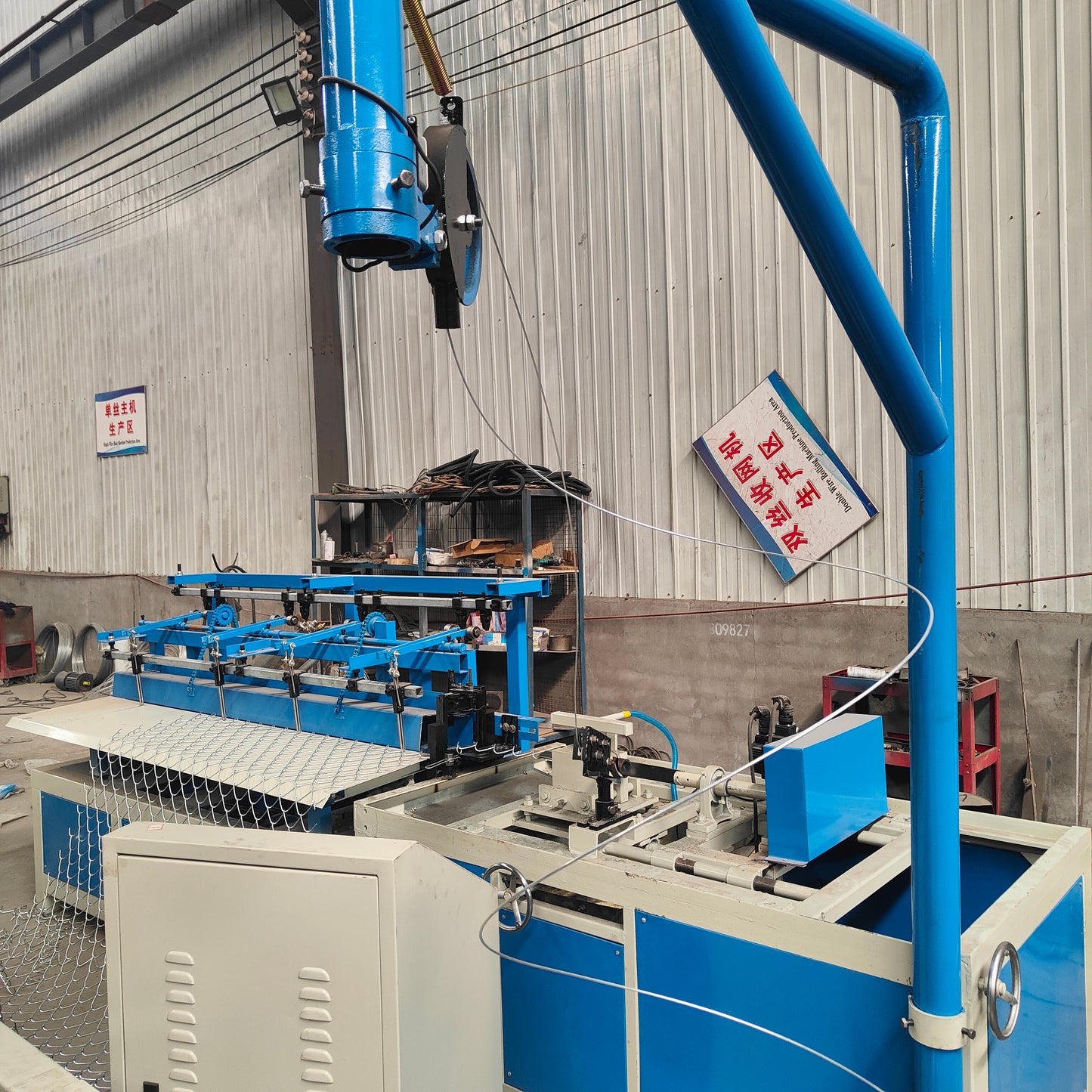 3m Width Single Wire Fully Automatic Chain Link Fence Machine