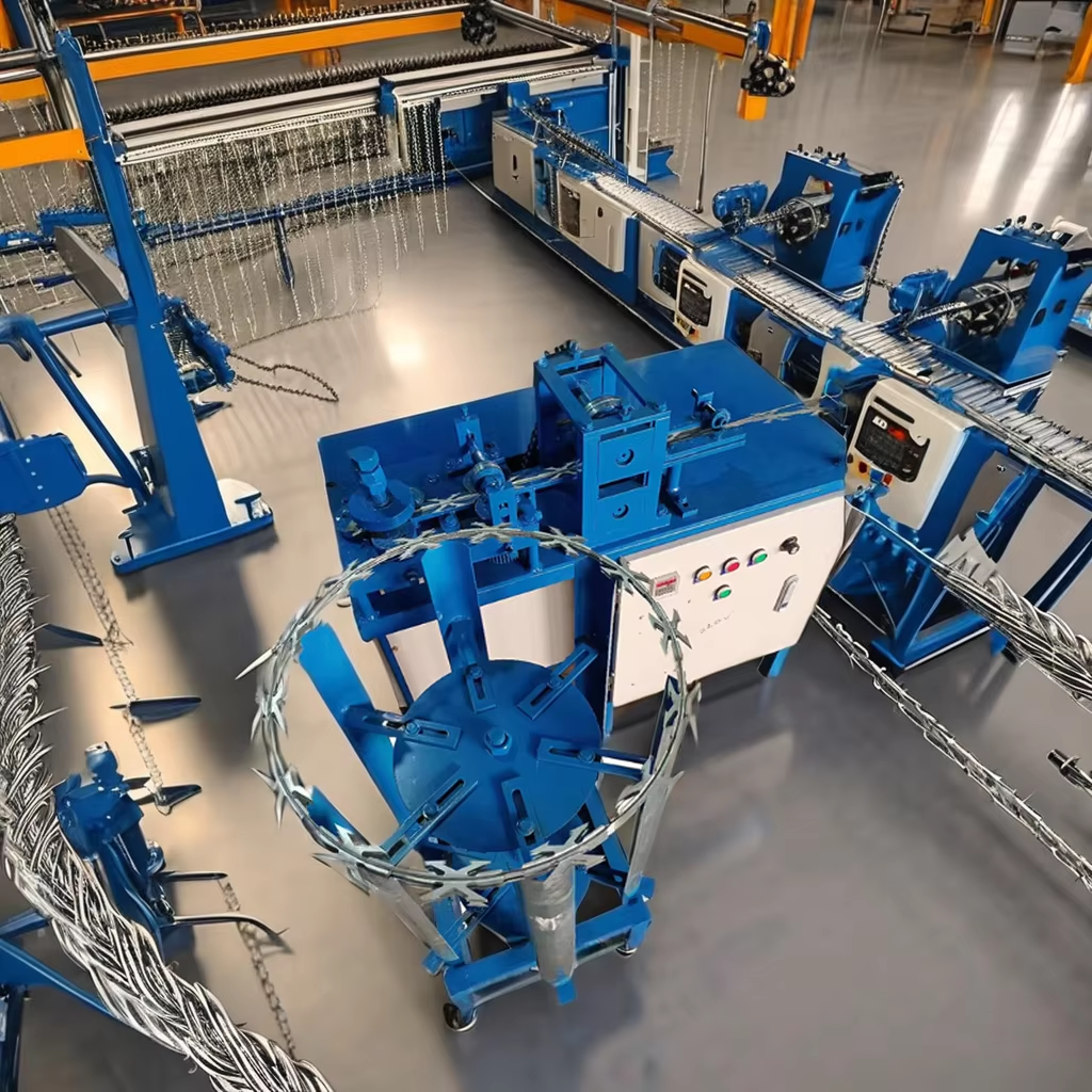 63T YANG LI Punching Press 9 Strips BTO-22 Full Auto Concertina Razor Barbed Wire Making Machine
