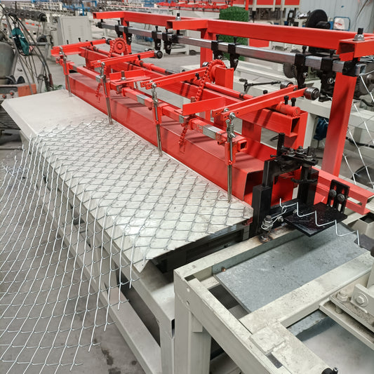 2m Width Single Wire Fully Automatic Chain link Fence Making Machine