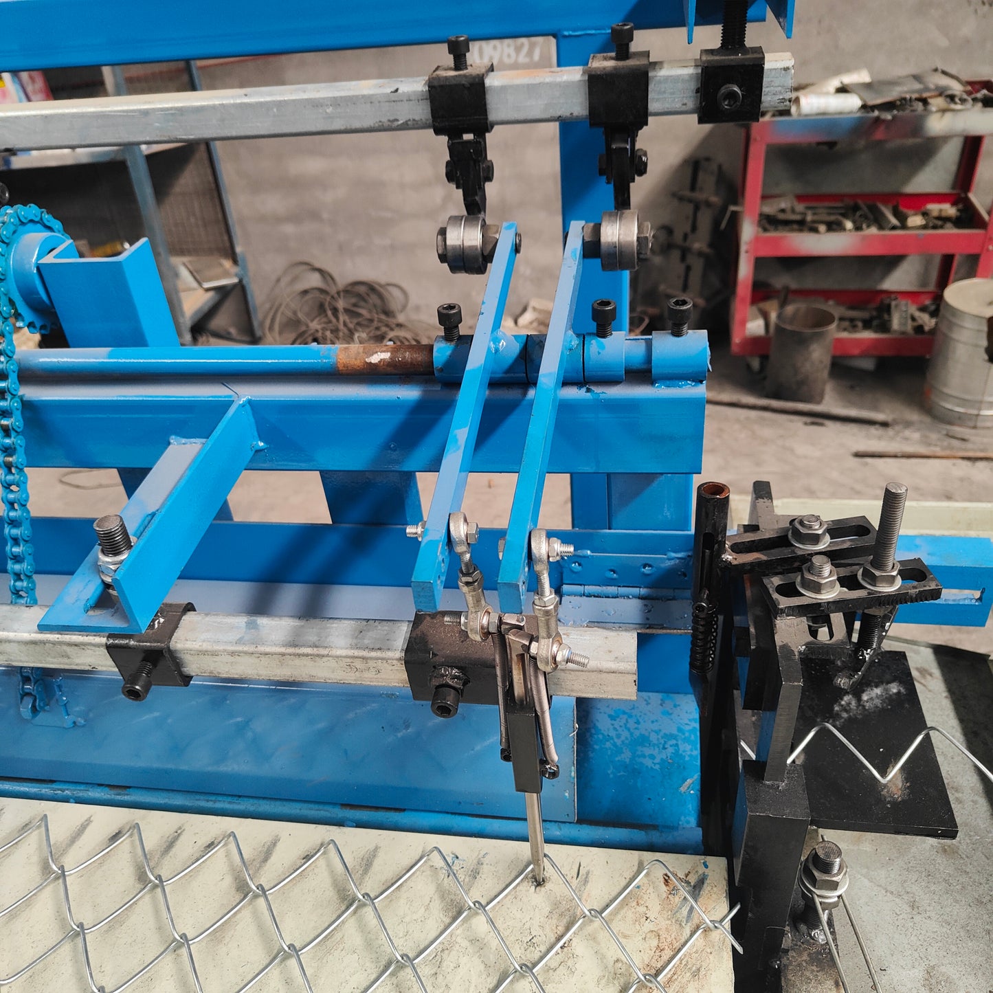 3m Width Single Wire Fully Automatic Chain Link Fence Machine