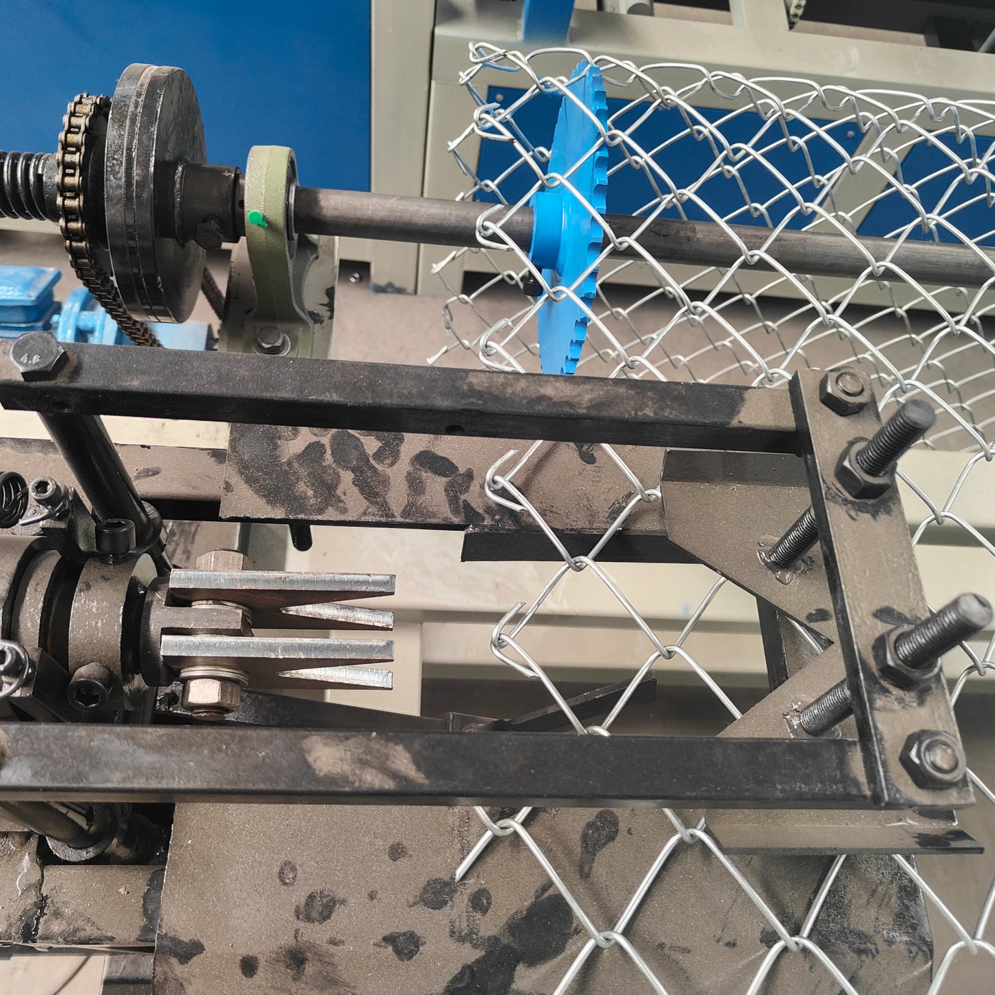 3m Width Single Wire Fully Automatic Chain Link Fence Machine